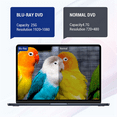 thumbnail image 3 of USB 3.0 Type-C Multiplication External Blu-Ray Optical Drive CD/DVD/BD -/+RW Player Burner Writer Reader for Laptop PC, 3 of 7