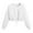 White, variant on Cropped Sweatshirts for Women Casual Solid Crewneck Long Sleeve Loose Strap Fall Clothes Tops Pullover White M