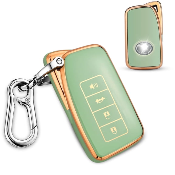 for Lexus TPU Key fob Cover, Soft TPU Car Key Case Protector with Keychain Compatible with Lexus 2014-Up RX is ES GS LS NX RS GX LX RC LC