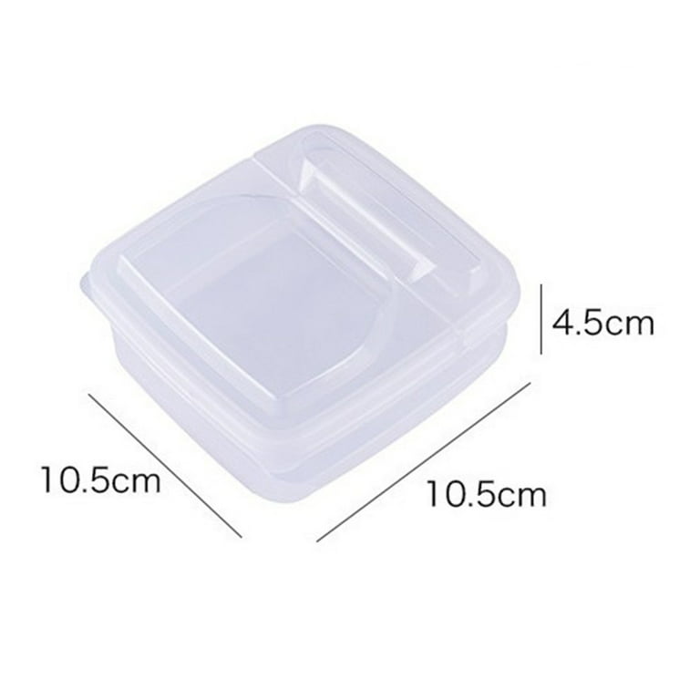 Sliced Cheese Container for Fridge with Flip Lid,Butter Block Cheese Slice  Storage Box,Portable Leakproof Clear Flip Top Storage Box,Vegetable & Fruit