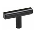 thumbnail image 2 of Paquete de 10 perillas para muebles, puerta, barra en T, cajones, perilla de acero inoxidable, puerta, armario, dormitorio, muebles de cocina, negro - perilla en T - 50 mm negro, 2 of 5