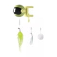 thumbnail image 1 of fastboy Cat Toy For Endless Fun Interchangeable Feathers Tassels Ball Accessories PVC Smart Cat Toy For Cats green, 1 of 6
