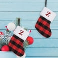 thumbnail image 5 of YgkuHd Christmas Stocking Christmas Ornaments Knitted Hosiery Wool Hosiery Embroidered Letter Children's Candy Gift Bag Christmas Stocking Gift Bag Christmas Stockings with Initials, 5 of 6