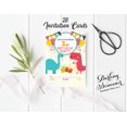 thumbnail image 3 of Darling Souvenir Multicolor Birthday Invitation Card Printable Fill or Write In Blank Invites Party Supplies Pack Of 28 5 x 7 Inches, 3 of 5