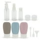 thumbnail image 1 of Conjunto de Contenedores de Viaje Únicos 1 Set Botellas de Viaje Portátiles PE Blanco Púrpura Azul Gris, 1 of 5