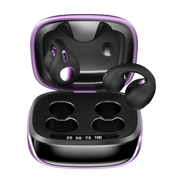 Bluetooth Bone Conduction Earpieces Clip On With LED Display 36 Hour Battery Life IPX6 Water Resistant For Music Calls