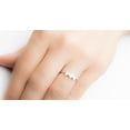 thumbnail image 4 of HeartsAndYou 1ct Baguette Cut Moissanite Engagement Ring for Women Stackable Minimalist 18k White Gold Over Silver, 4 of 9