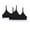 Black/Black, variant on Women's Hanes DHO101 Triangle Bralette - 2 pack (Black/Black L)