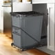 thumbnail image 1 of Soporte Ajustable para Cubo de Basura de Acero Inoxidable para Cocina, Kit Extraíble para Gabinete de Alta Resistencia, Compatible con Cubos de 7-11 Galones, Negro (Cubo de Basura No Incluido), 1 of 4