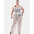 thumbnail image 2 of Time and Tru Women's and Women’s Plus Crochet Swim Coverup Pants, Sizes XS-2X, 2 of 4