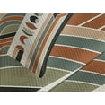 thumbnail image 4 of Ambesonne Monstera Quilted Bedspread Set 3 Pcs, Abstract Mid Century Boho, King Size, Beige Green and Burnt Orange, 4 of 5