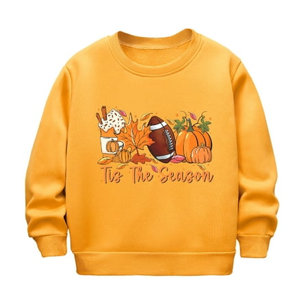 

Girls and Boys Autumn and Winter Long Sleeve Plus Hoodie Pumpkin Print Casual Thick Warm Round Neck Children s Wear Comfy Jr Toddler Jacket Boy Baby Zip up Clothes Boys Boy Pullover Hoodie Potato