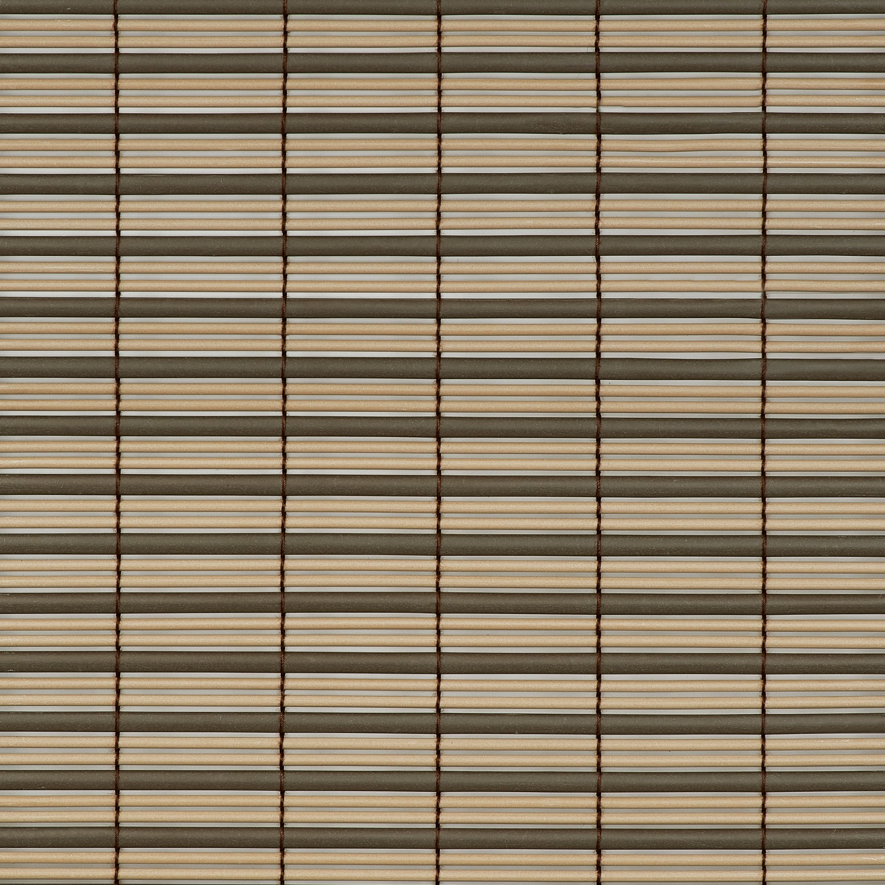 Achim Veranda Indoor/Outdoor Cordless Cocoa/Almond Vinyl Light Filtering Window Roll-Up Blind, 72" L x 72" W