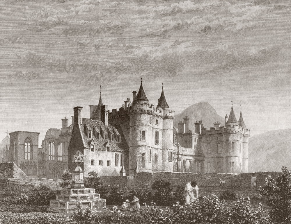 The Palace Of Holyroodhouse Popularly Known As Holyrood Palace Edinburgh Scotland Official Residence Of The Monarch In Scotland The Palace Stands At The Bottom Of The Royal Mile Canvas Art - Ken Welsh