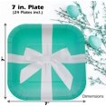 thumbnail image 2 of Havercamp Favorite Blue Box 7" Plates 24 pack! 24 7 in. Square Dessert Plates. Great for Wedding Events, Bridal Showers, Sweet 16 Girl's Debut, Prom Night, Kid's Birthday Party., 2 of 4