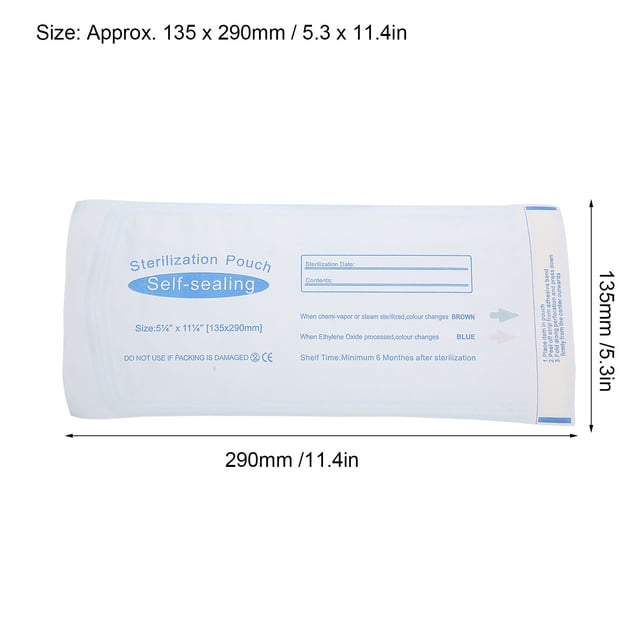 Bolsa de limpieza autosellante, 200 piezas/caja de herramientas dentales desechables Bolsa autosellante Bolsa de sellado de herramientas dentales optimizada para la excelencia