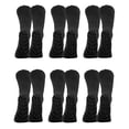 thumbnail image 2 of Non Skid Socks - Hospital Socks - Six Pack - Black Pack One-Size, 2 of 3