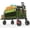Green, variant on Timber Ridge 49" Extra Long Collapsible Folding Wagon with Tailgate&Brakes , 300lbs Heavy Duty Foldable Wagon with Adjustable Handle, Gray