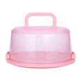 thumbnail image 2 of HAOAN Cake Box Round Cake Stand with Lid and Foldable Handle 10 Inch Portable Cake Container Cake Ornaments  Suitable for Storage Birthday Cakes Cupcakes Nuts Fruits, 2 of 8