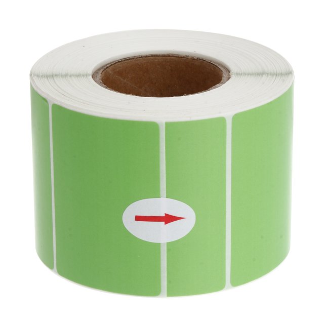 Miangastore 800 Étiquettes par Rouleau 1 Étiquettes en Papier Thermique Vert Rectangulaire Imperméable Anti-Huile Résistante aux Frictions Inscriptible 60x40mm
