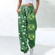 thumbnail image 1 of Pincandy Women's St. Patrick's Day Pants - Printed, Elastic Waist with Tie & Pockets, Cuffed Leg for Holiday & Daily Wear, 1 of 5