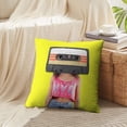 thumbnail image 4 of LALILO Throw Pillow Covers Retro Music Retro Girl Music Minimal Cushion Cover 18" x 18", 2 Pack, 4 of 6