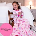 thumbnail image 6 of LollyBanks Ruffle Baby Girl Blanket, Organic Cotton Muslin Receiving Blanket, 40 x 36 in, Princess Print, 6 of 8