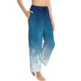 thumbnail image 2 of Kll Womens Christmas Snowflakes Print Pajama Pants Soft Pajama Bottoms For Women Cozy Lounge Pants, 2 of 9
