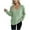 Green, variant on Women's Loose V-Neck Batwing-Sleeve Knit Top - Soft Slouchy Everyday & Loungewear