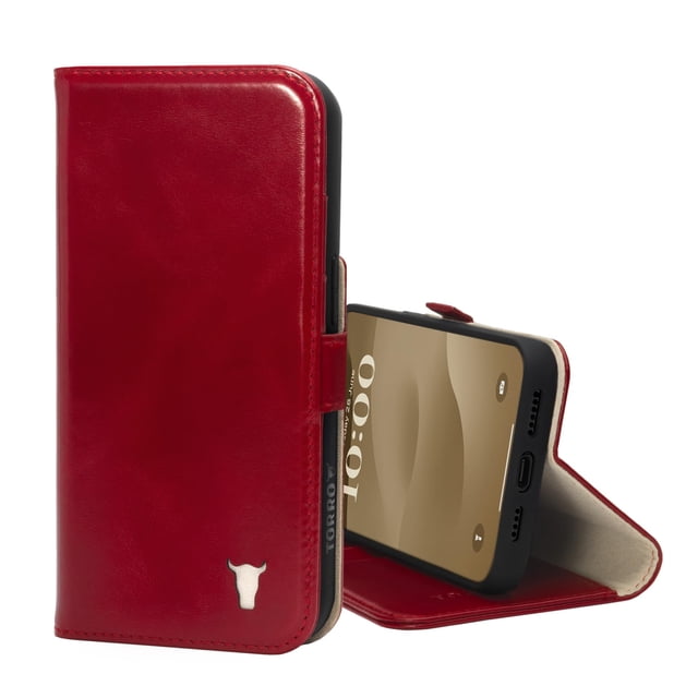 Funda TORRO de Cuero Premium para iPhone 15 Pro Max Roja