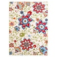 thumbnail image 2 of Noahas Floral Patterned Washable Living Room Area Rug - 4x6 Non-Slip Low Pile Rug for Office Bedroom Laundry Room Kid Room , Light Camel, 2 of 7