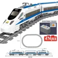 thumbnail image 2 of LP 02015 Train Station Building with Taxi and Rail Track Pieces Bus Station Compatible 60050 Toys for children Gift Q0624, 2 of 7
