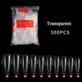thumbnail image 1 of 500PCS Long False Nails French Press on Nail Soft Gel Full Cover Nail Tips, 1 of 4