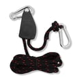 thumbnail image 1 of Pulley Block, Adjustable Long Nylon Rope Durable Pulley Roller Fixed Firmly Stainless Steel with 2 Strong Buckles for Lamp Lifting 2m / 6.6ft,2. / 7.5ft, 1 of 8