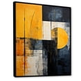thumbnail image 2 of Designart "Abstract Shapes With Lemon Loops" Abstract Shapes Floater Framed Canvas Prints, 2 of 5