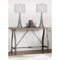 thumbnail image 4 of Grandview Gallery 29.5" Vintage Metal Table Lamp Set Featuring Tapered Curve Design and Natural Linen Drum Shades - Modern Lighting Perfect for Nightstands and End Tables (Set of 2), 4 of 6