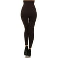 thumbnail image 5 of Women High Waist Compression Leggings Strechy Tommy Contorl Leggings - Coffee, 5 of 7