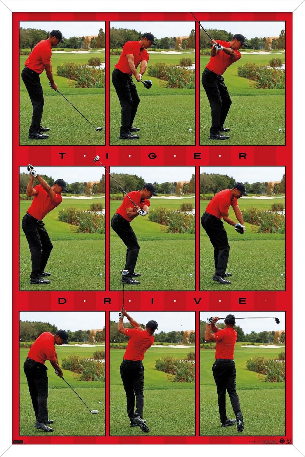 Tiger Woods - Drive Wall Poster