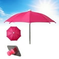 thumbnail image 2 of Phone Umbrella Stand, 2025 New Sun Shade Mini Umbrella for Cell Phone with Adjustable Fist Style Suction Cup, 10.63*8.66 Inch Universal Anti-Glare Sun Visor for Outdoor, 2 of 9