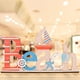 thumbnail image 1 of Fiudx Placa de Madera Mediterránea, Temática de Playa de Verano, Diseño En Azul y Blanco, Adorno Decorativo para El Hogar, Idea de Regalo para Amigos, Estrella Autoensamblable, Tamaño 30 X 18 X 5 Cm, 1 of 4
