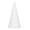 White, variant on Cone Shaped Resin Ring Holder Display Stand for Engagement Wedding Bands, Solid Jewelry Organizer Rack for Home and Retail, Black (2.75 inches / 7 cm)