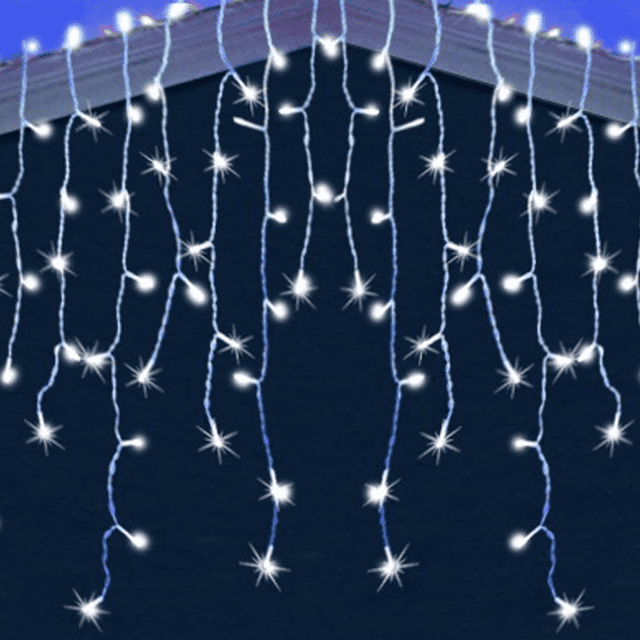Luces LED de Navidad para decoración de exteriores, 400 LED de 32 pies con 75 gotas, inserto para decoración de jardín, festiva Vhermosa CPB-US-DYP886-1