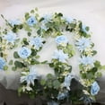 thumbnail image 6 of JASKFLY Wedding Arch Decor - Artificial Eucalyptus Leaf Vines, Plastic Greenery Garlands for Outdoor Ceremony & Reception Decorations (Light Blue), 6 of 9