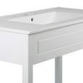 thumbnail image 6 of Sink Vanity Cabinet, White, Wood, Hotel Bedroom Bathroom, Modern Contemporary HB34060, 6 of 9