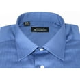 thumbnail image 6 of Men Mondego 100% Soft Cotton Dress Business shirt B300 French Blue Herringbone, 6 of 6