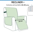 thumbnail image 3 of Velvet Antislip Large Recliner Slipcover Navy Blue (28" Seat), 3 of 6