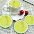 thumbnail image 5 of Dvumao Home Decor, Artificial Plastic Green Lemon Realistic Lemon Fruit Decoration 6pc, Women Gifts, 5 of 6