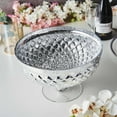 thumbnail image 5 of Efavormart 10" Mercury Glass Compote Vase, Pedestal Bowl for Wedding Floral Centerpiece Home Decor - Silver, 5 of 11