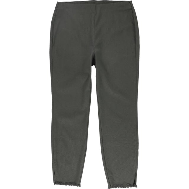 Alfani Womens Solid Chevron Casual Trouser Pants green 8x25