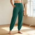 thumbnail image 5 of VV AVEORS Women'S Athletic Joggers Sweatpants With Double Layer Pockets Elastic Waist Lounge Pants For Travel Dark Green L, 5 of 6
